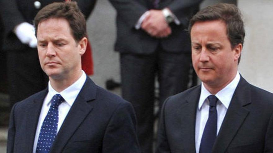 Clegg y Cameron, en una foto de archivo.