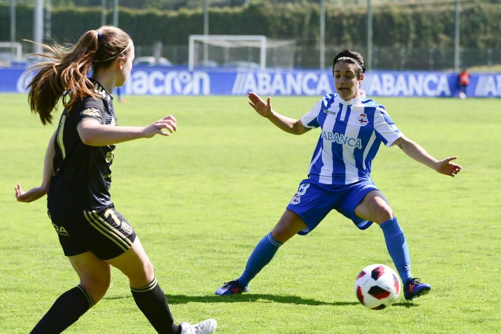 El Dépor Abanca golea 4-1 al Oviedo Moderno