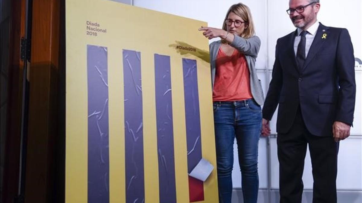 Elsa Artadi y Josep Costa presentan el cartel de la Diada del 2018