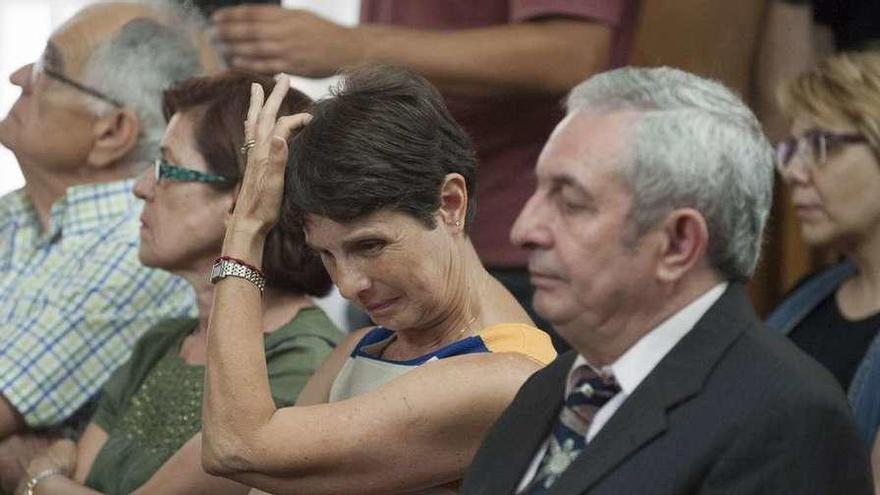 Familiares de Isabel Fuentes, durante el juicio contra Aniceto Rodríguez. // Brais Lorenzo
