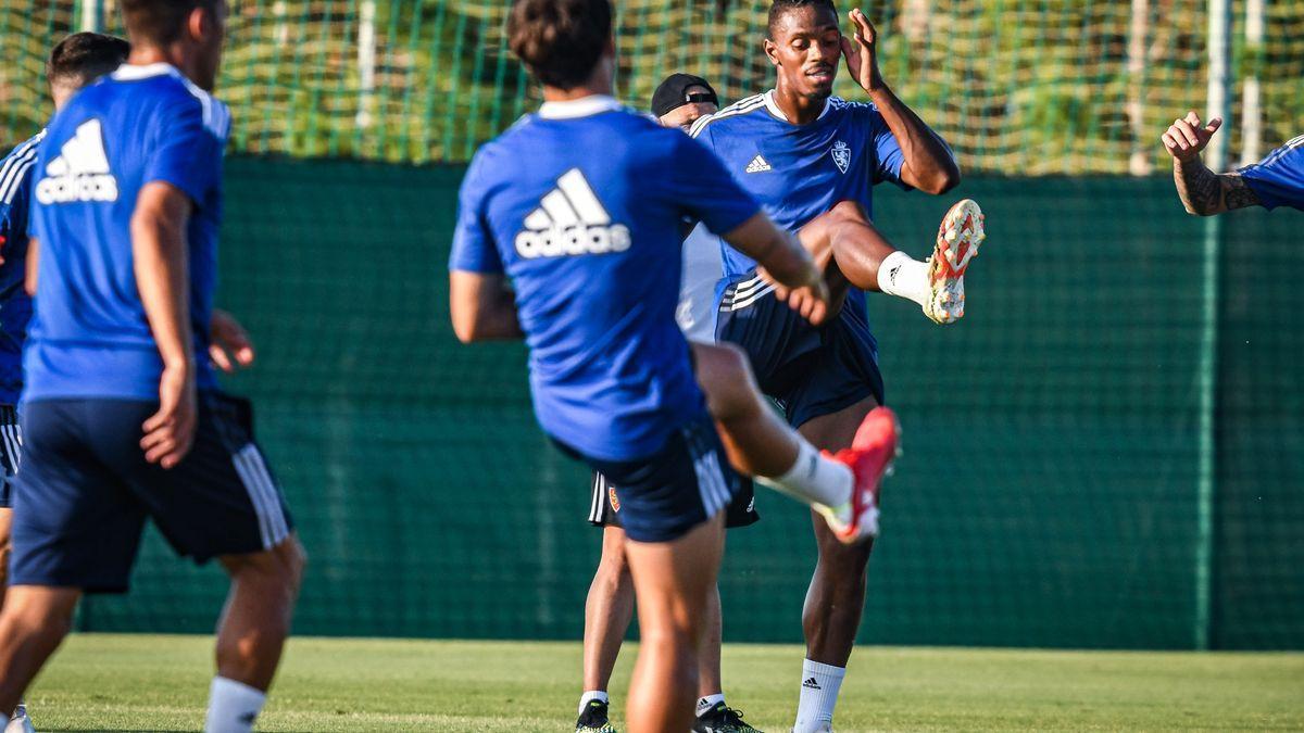 Jair, en un entrenamiento en San Pedro del Pinatar.