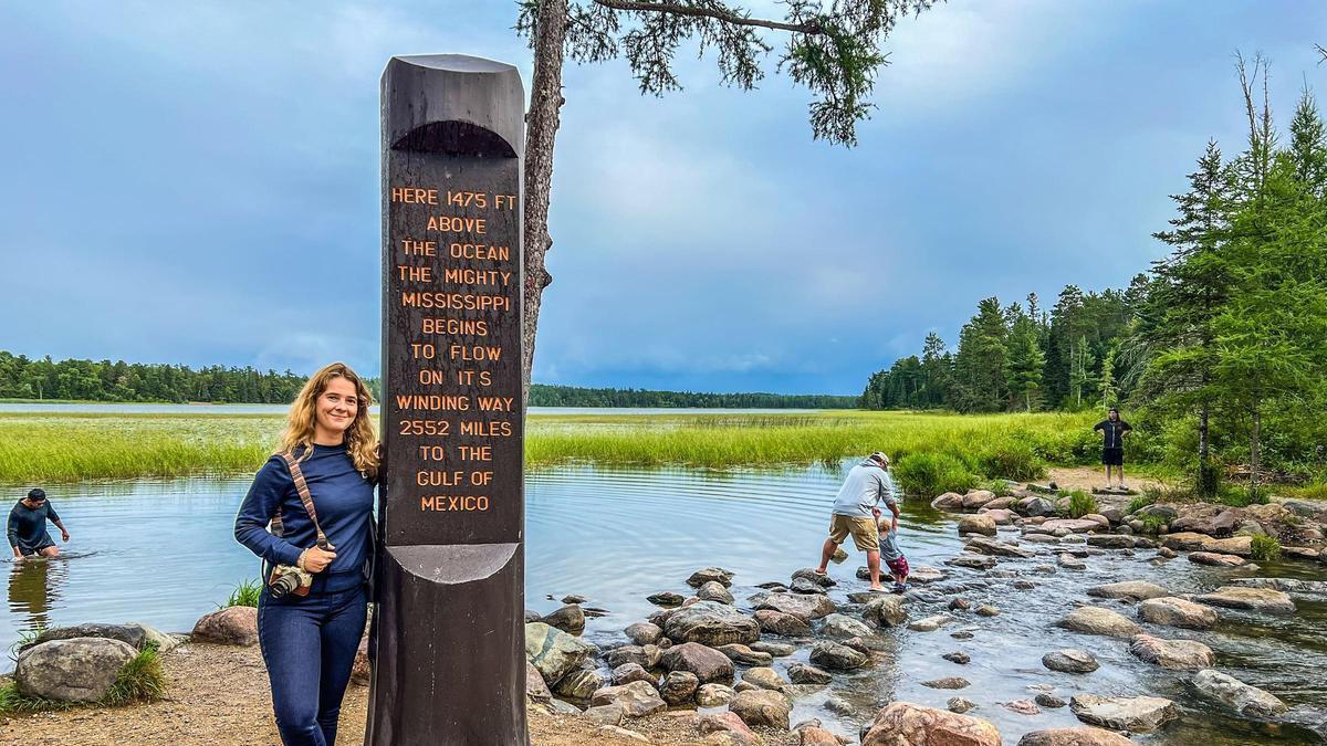 Elena Ortega recorrió 5.000 kilómetros siguiendo la Ruta 61 y sus desvíos hasta llegar al nacimiento del río Misisipi