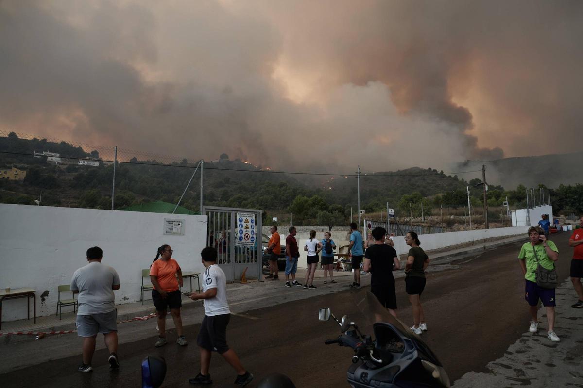Otra imagen del incendio.