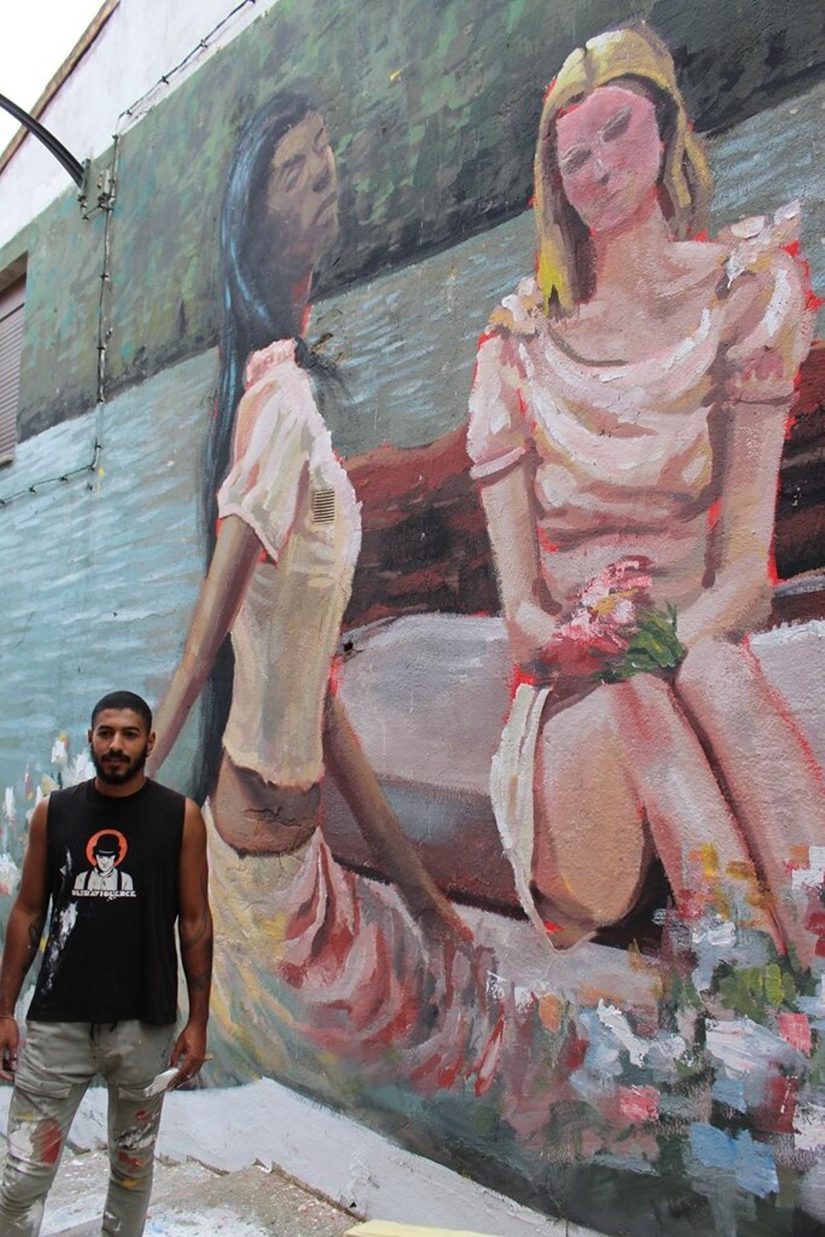 Martzel do Nascimiento es el ganador del concurso de Arte Urbano convocado por el Ayuntamiento de Binéfar