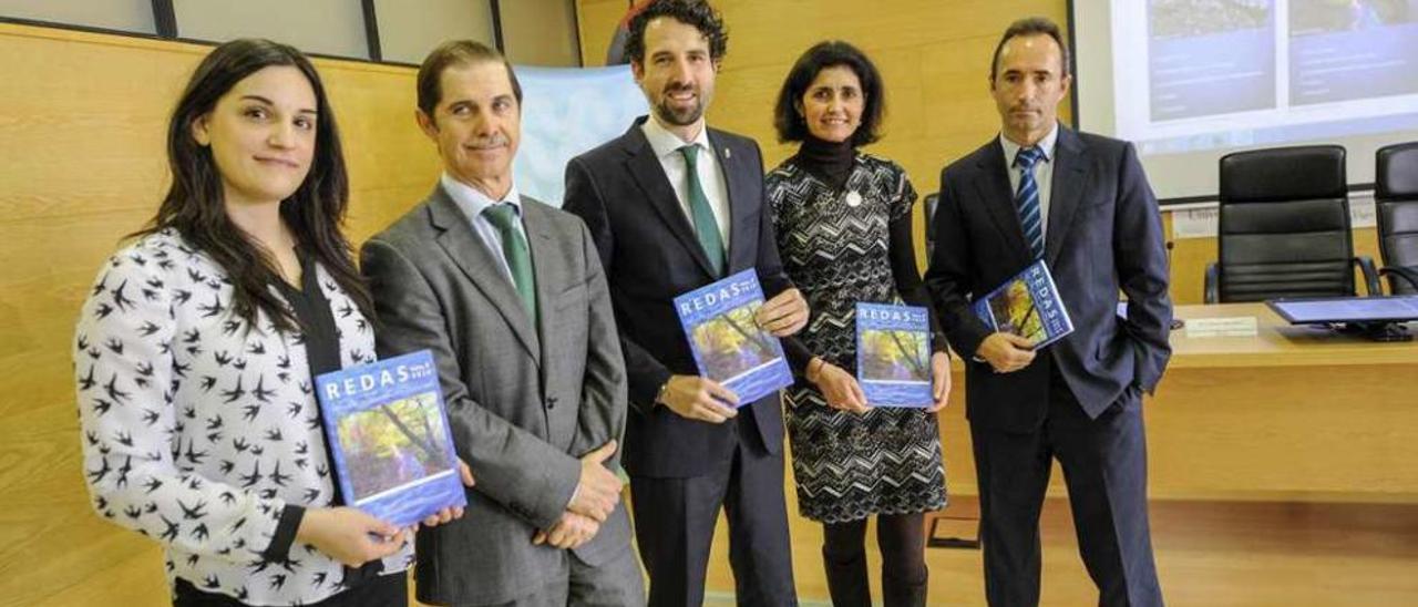 Laura Movilla, Francisco Marín, Virxilio Rodríguez, Marta Fernández y Roberto Bustillo. // Brais Lorenzo