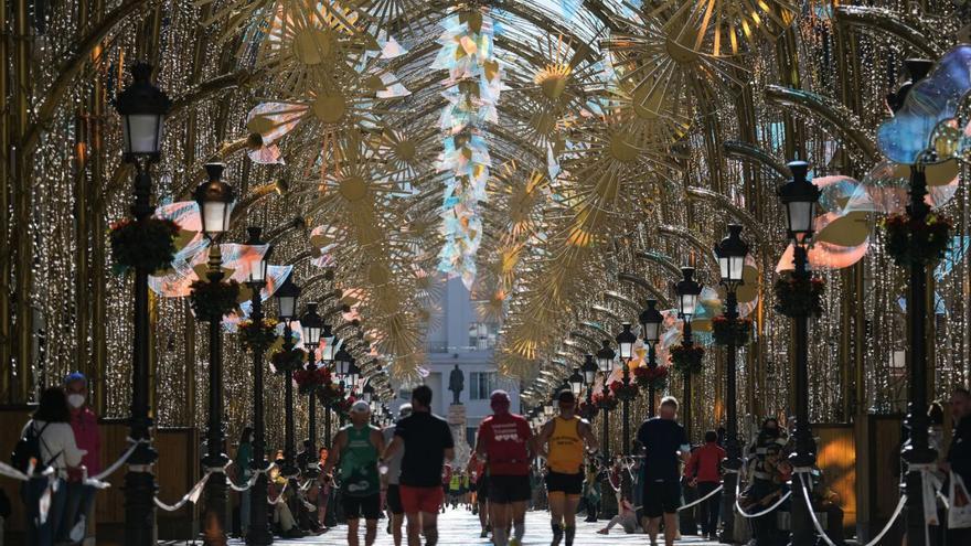 Luces de Navidad de la calle Larios. | ÁLEX ZEA