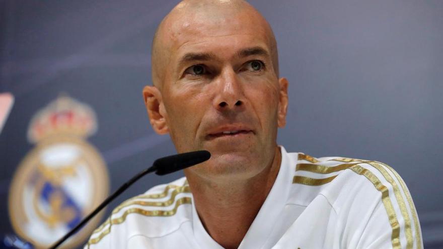 Zidane, esta mañana // Efe