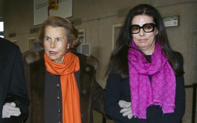 Liliane Bettencourt y su hija, heredera del imperio LOreal, Francoise Bettencourt