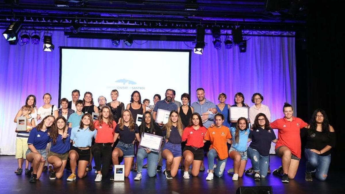 Galardonados y galardonadas en los Premios Ciudad de Sant Boi 2018