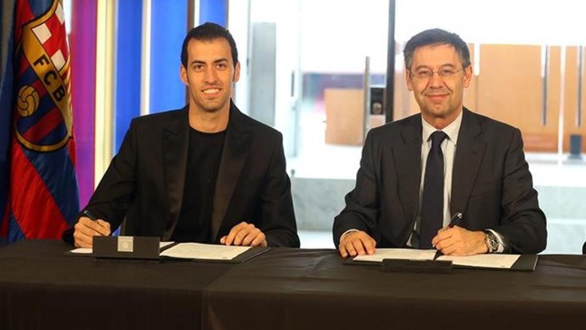 Sergio Busquets ya renovó en febrero