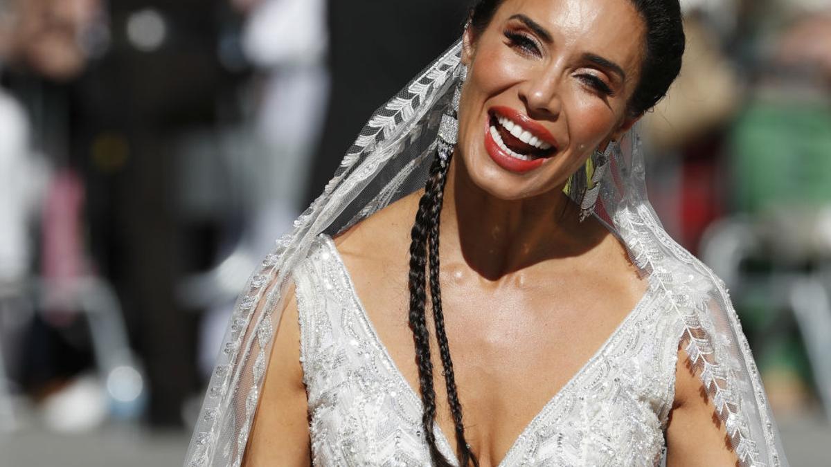 Pilar Rubio presume de trenzas el día de su boda