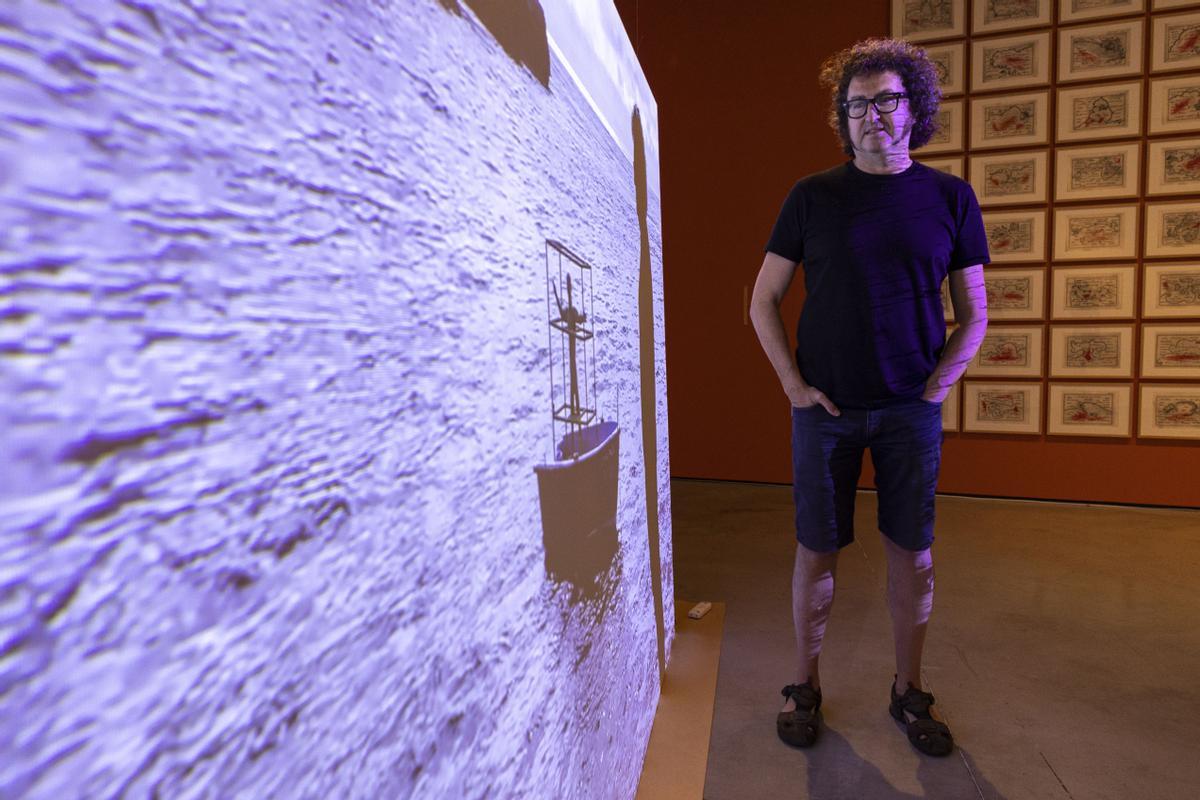El artista, en la exposición de Es Baluard.
