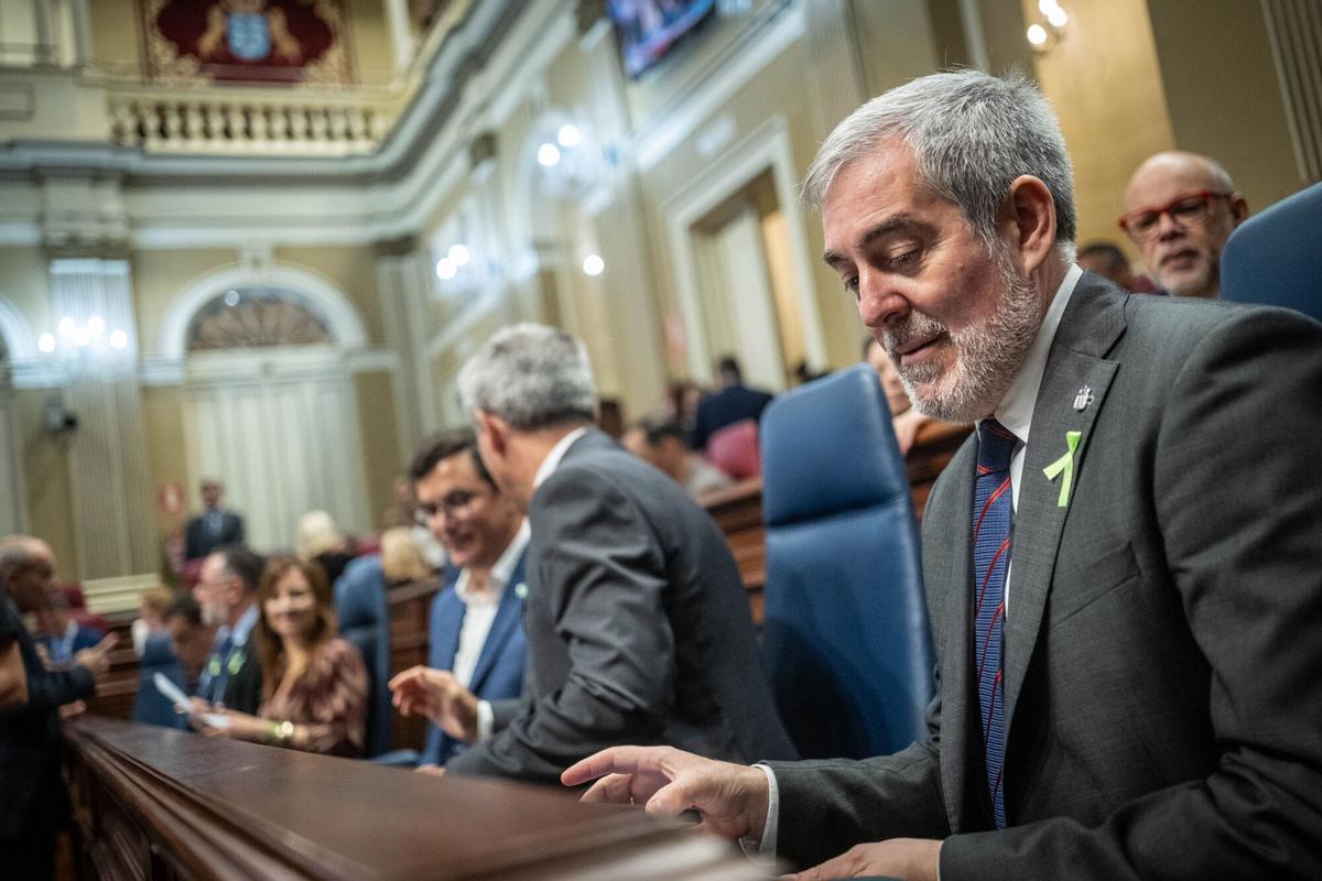Sesión de control al presidente Fernando Clavijo y el resto de miembros del Gobierno.