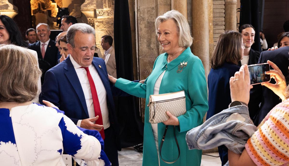 Sánchez Quero y Luisa Fernanda Rudi, en el acto de toma de posesión.