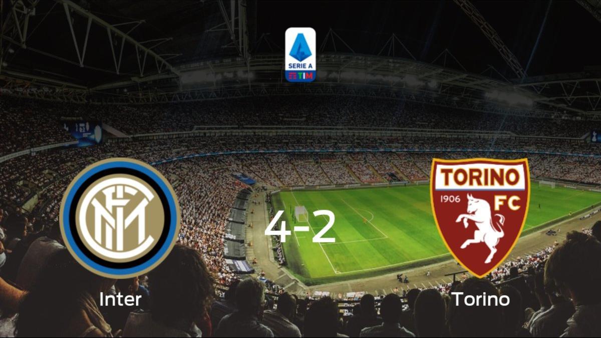 El Inter gana en casa al Torino por 4-2