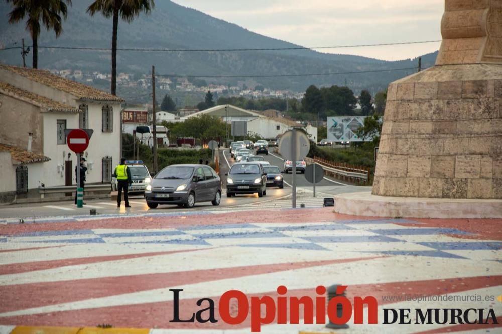 Reparto de mascarillas en Caravaca