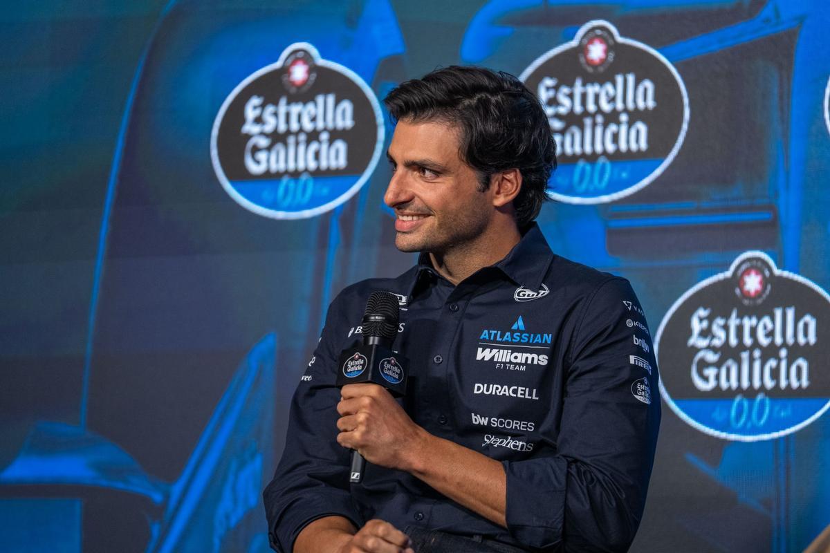 Carlos Sainz, durante el 'media day' celebrado por Estrella Galicia 0,0 en Madrid.