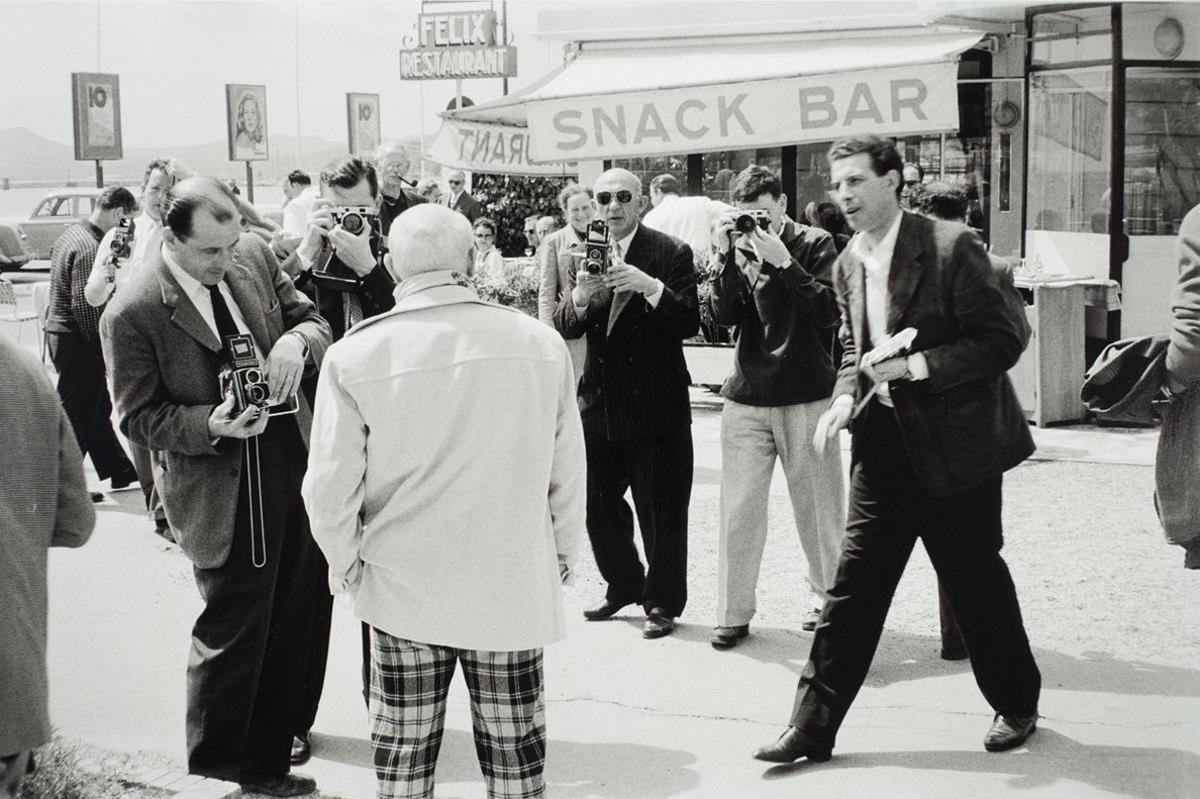 Picasso en Cannes, en 1957. Picasso en Cannes, en 1957.