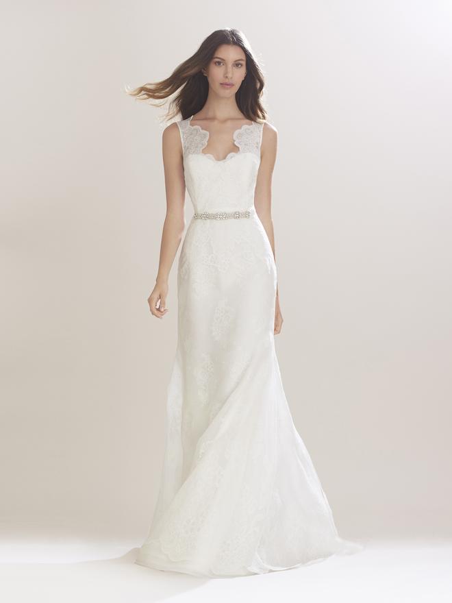 Carolina Herrera Novias Otoño/Invierno 2016, vestido con detalle joya
