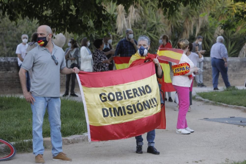 Escasa participación en la "marcha de las mascarillas"