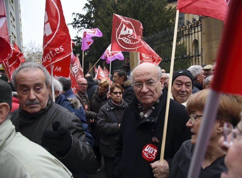 Protesta de jubilados en Zaragoza