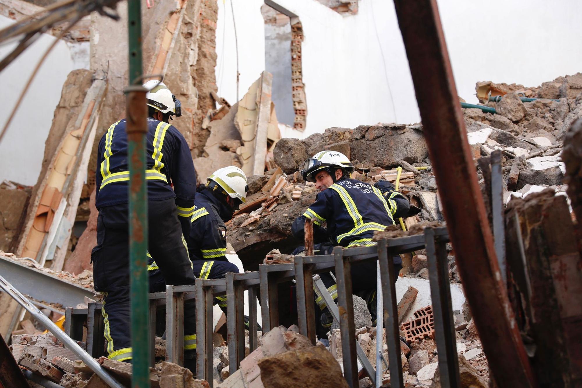 Derrumbe de una casa en obras en la calle de San Acisclo de Córdoba