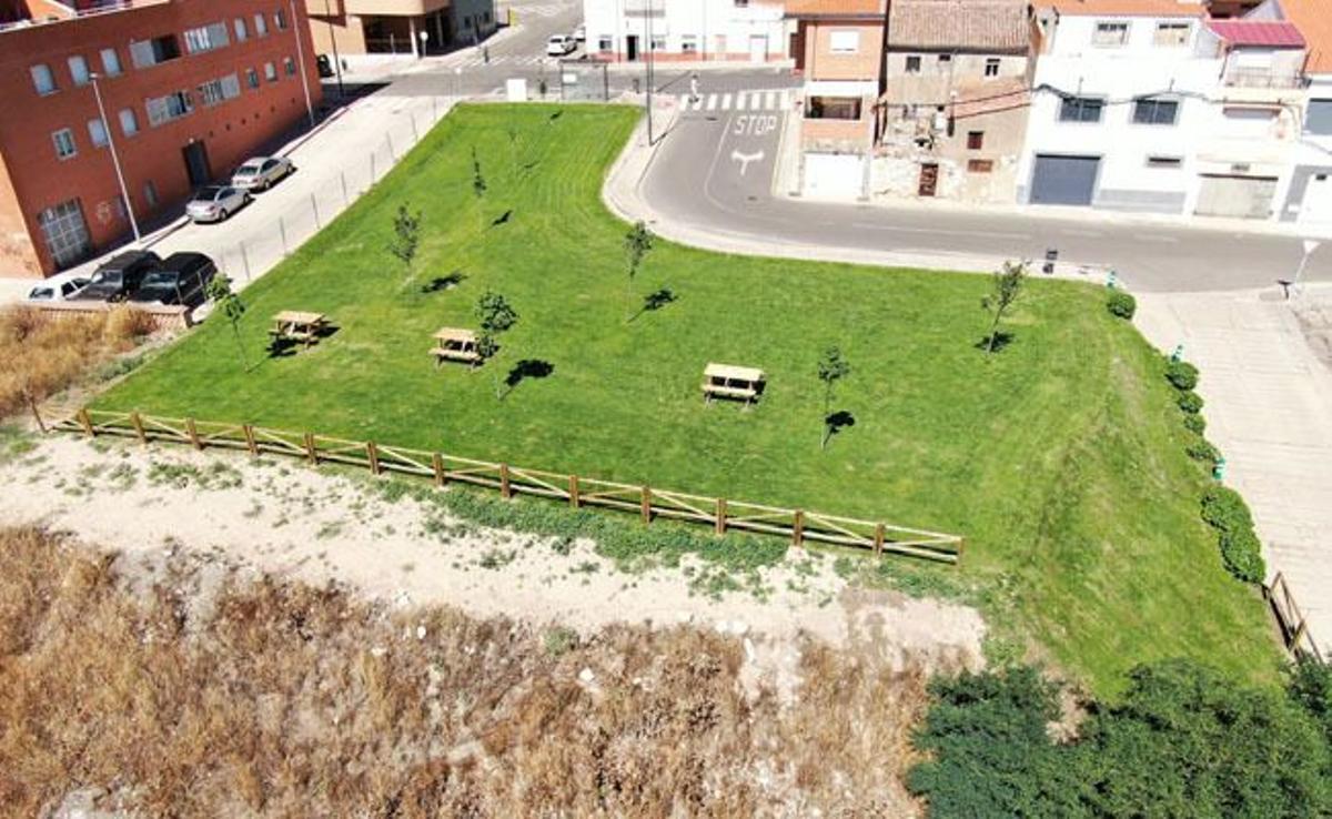 Visión general de la zona rehabilitada en la primera fase.