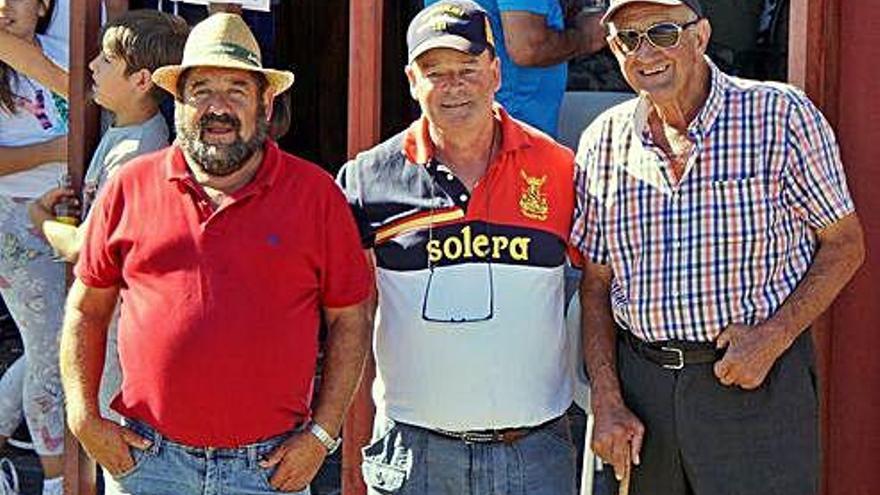 Desde la izquierda, Jaime Calvo, Luciano Rego y Antonio García.