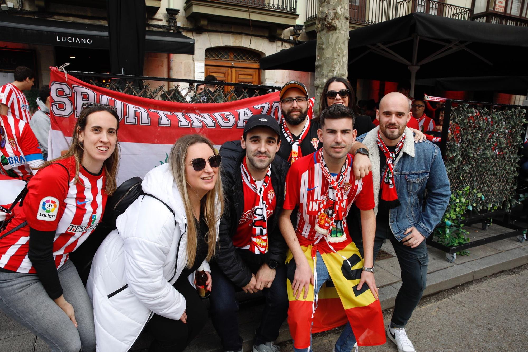 La Mareona del Sporting inunda el centro de Santander