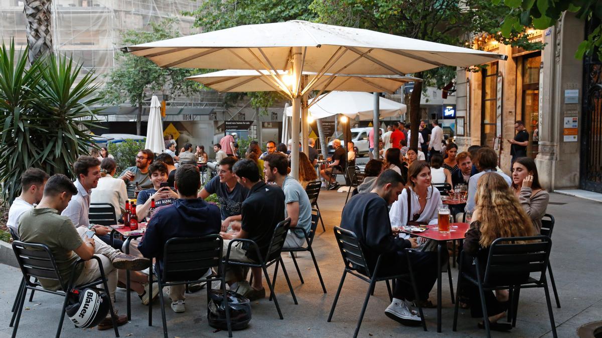 Terrazas de bares en Barcelona