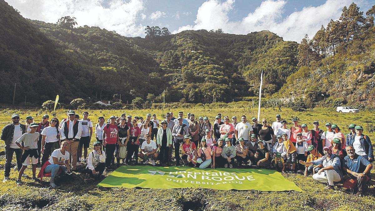 Un instante de la jornada celebrada ayer en la Heredad de Aguas de Firgas y Arucas.