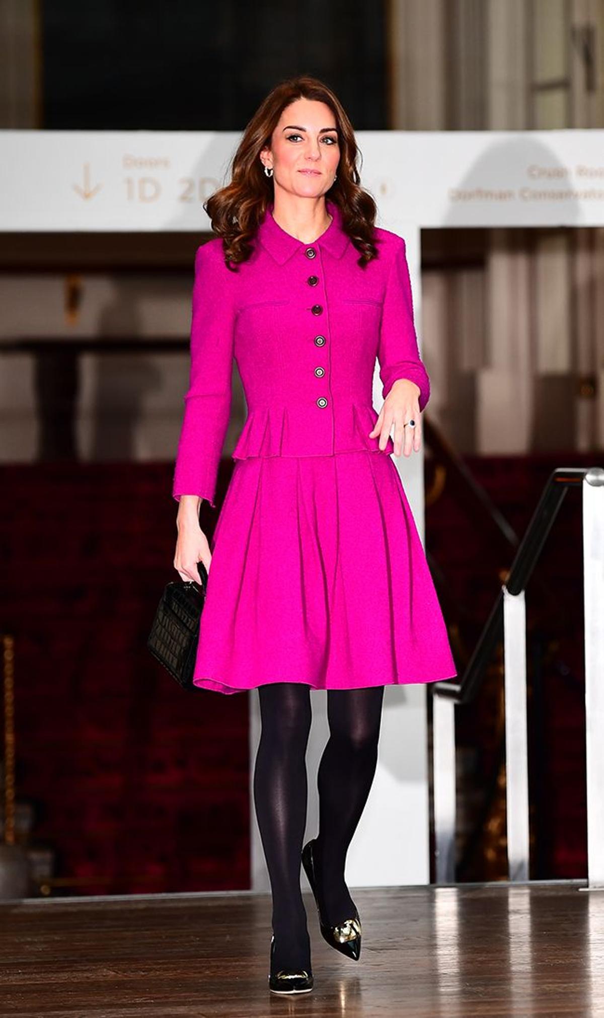 Kate Middleton llegando a la Royal House Opera de Londres