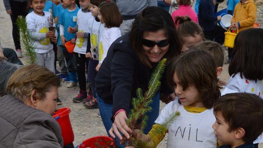 Escolares de Almassora plantan 400 árboles en el Mijares