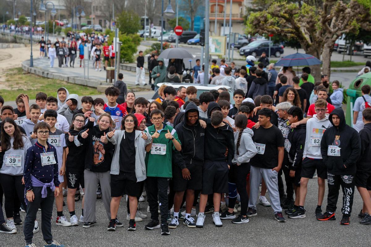 Participantes en la cita deportiva de Cambados.