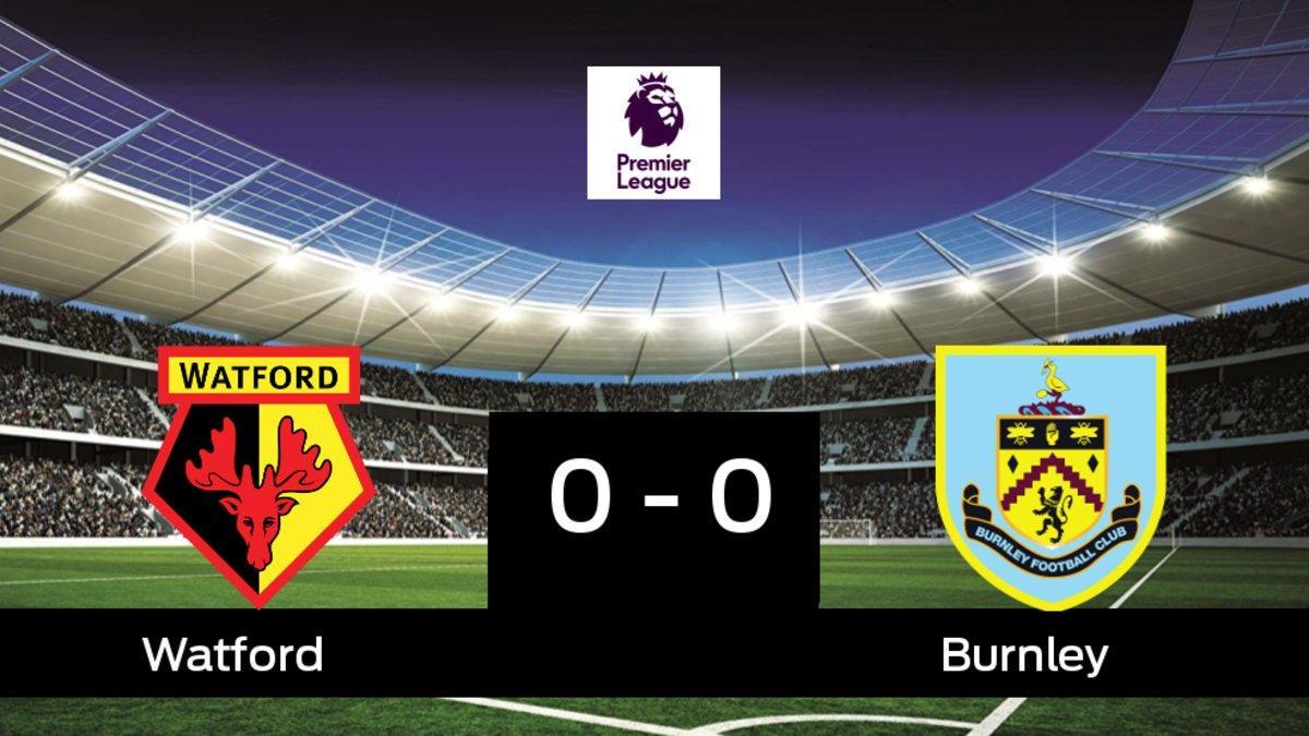 Reparto de puntos entre el Watford y el Burnley, el marcador final fue 0-0