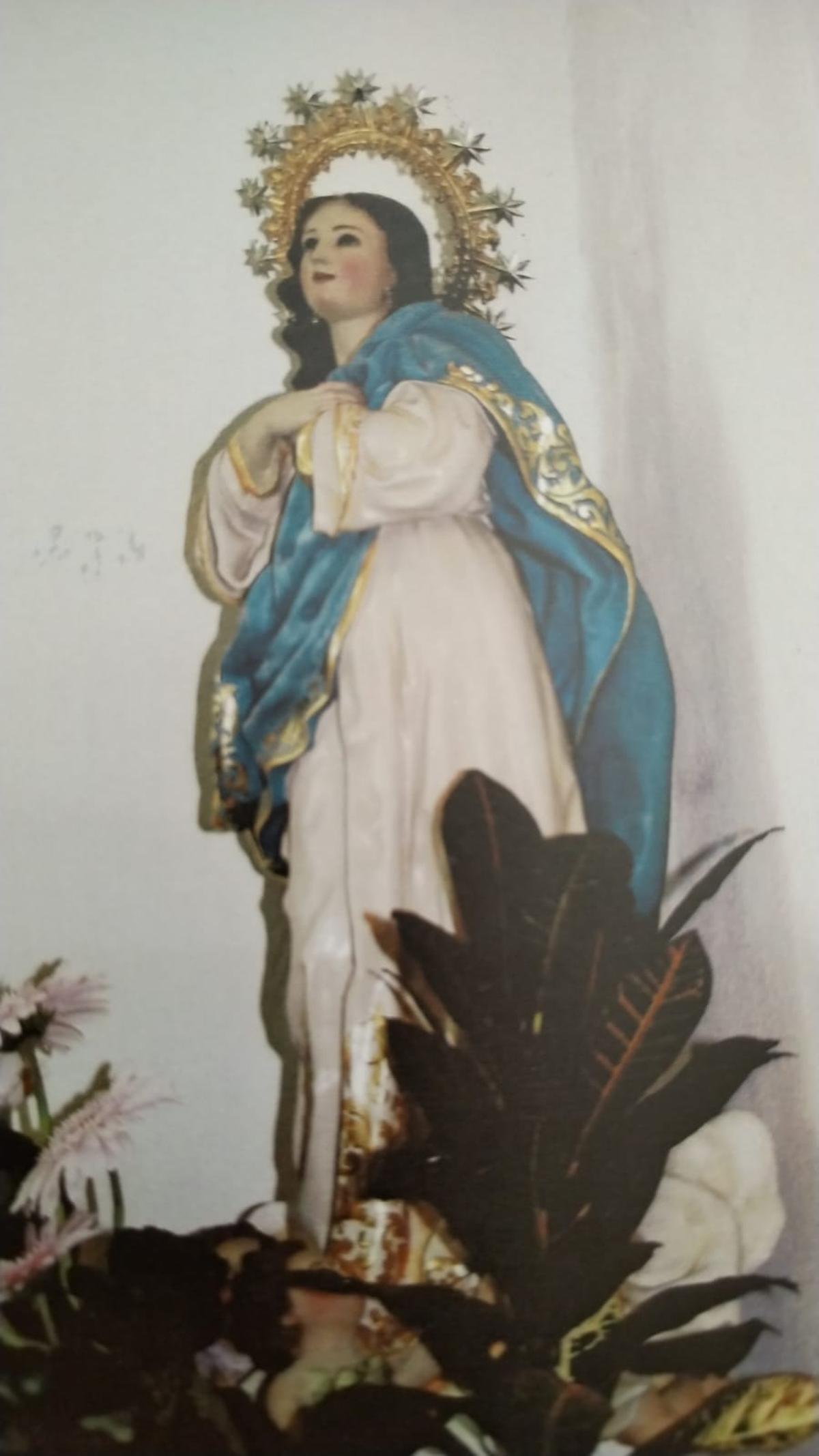 Imagen de la Inmaculada sustraída de la iglesia de El Mareny.