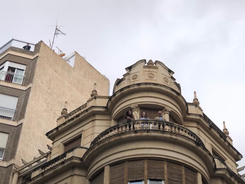 Domingo de Ramos desde los balcones en Elche