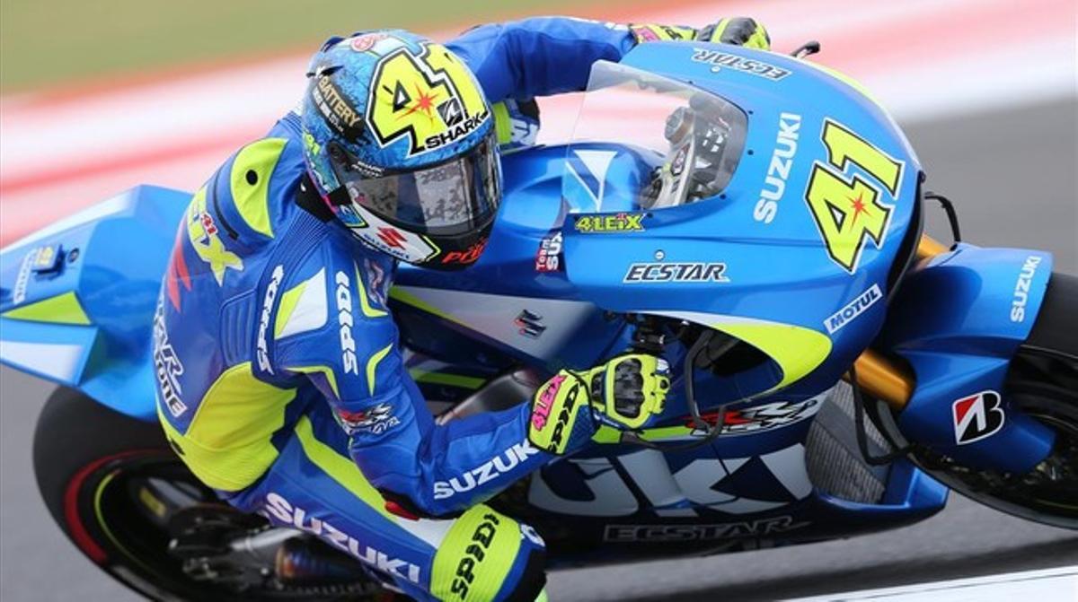 Aleix Espargaró, en els primers entrenaments de l’Argentina.