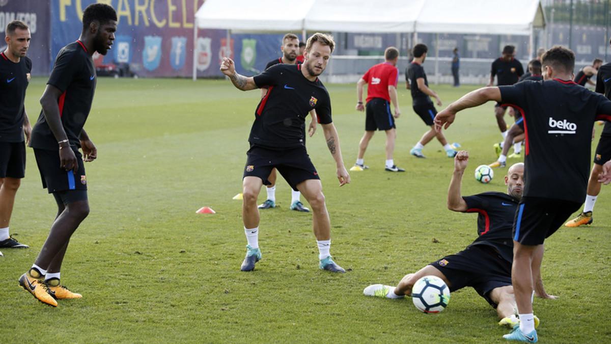 El FC Barcelona trabajó en la Ciutat Esportiva Joan Gamper