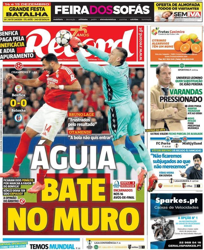 Las portadas de los periódicos deportivos de hoy, jueves 12 de diciembre