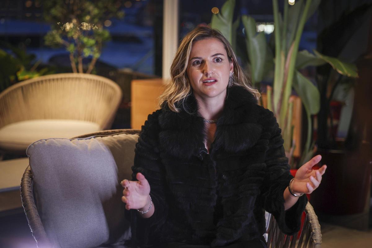 Ariana Sánchez durante la entrevista con SPORT