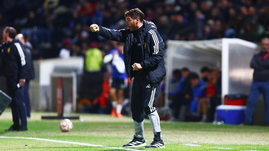 Ibai Gómez, entrenador del Real Zaragoza: «La actitud de todo el equipo es de quitarse el sombrero»