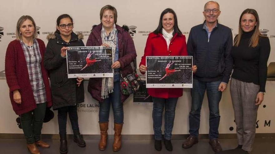 Pérez, Ramírez, Oro, Sánchez, Factor y Blanco, ayer, en la presentación del acto. // Bernabé/Ana Agra