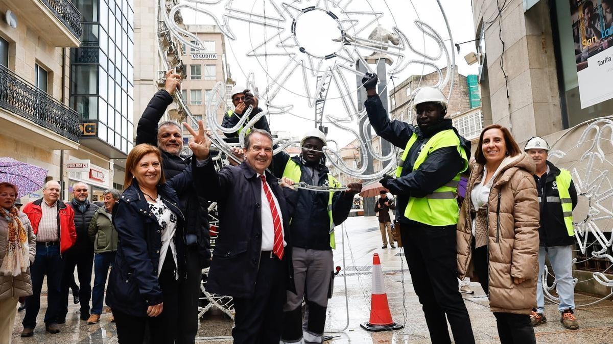 Caballero afina la fecha del encendido de las luces de Navidad de Vigo