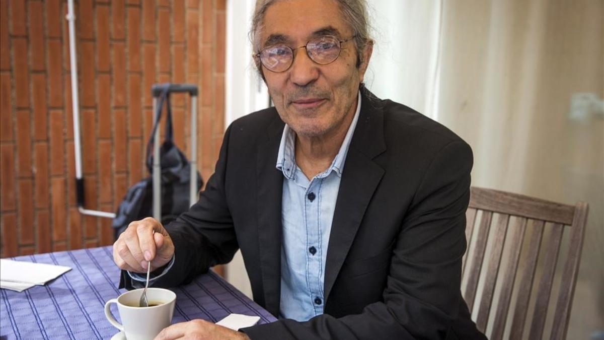 Boualem Sansal, en el Institut Francès de Barcelona.