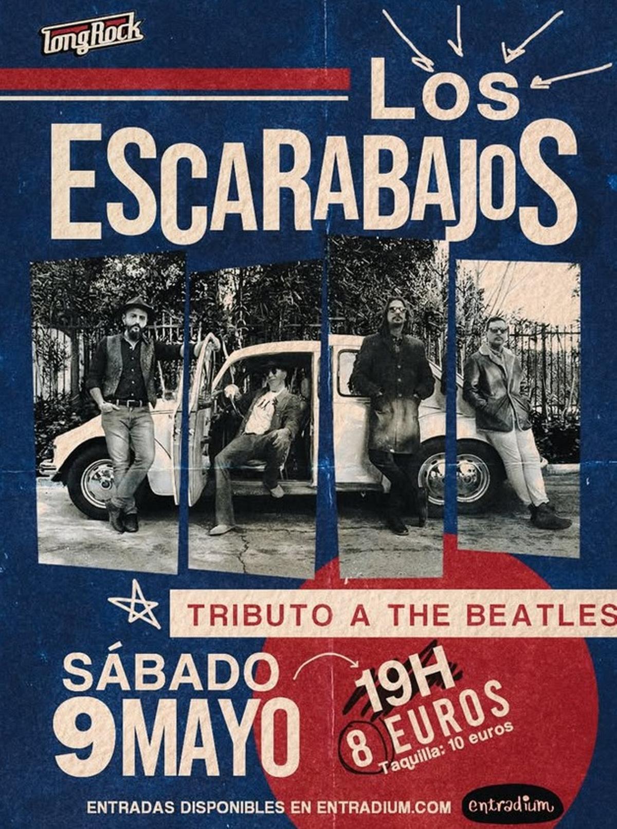 Cartel de 'Los escarabajos' en Long Rock.