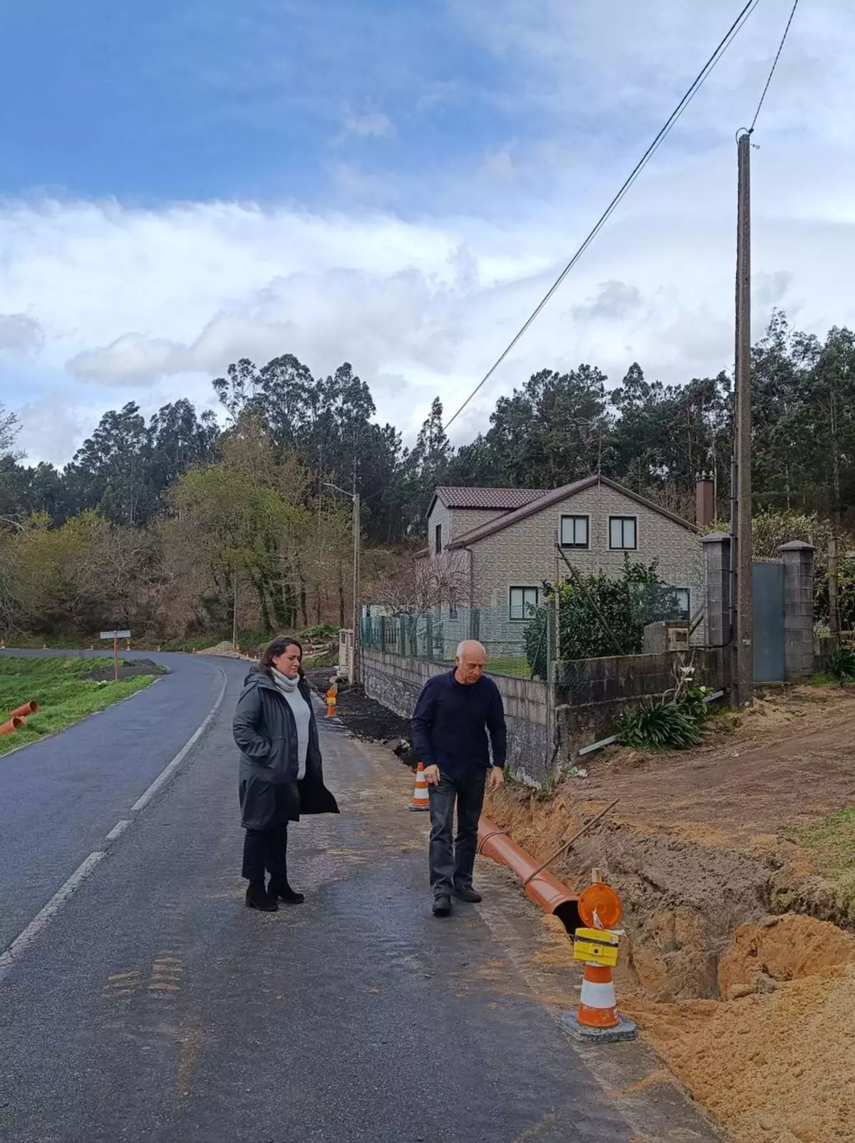 Cunetas transitables para el vial que une Coaxe y Dimo, uno de los viales vikingos más inseguros