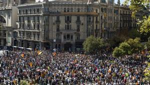 Concentración frente a la Conselleria d’Economia i Finances de la Generalitat de Catalunya.