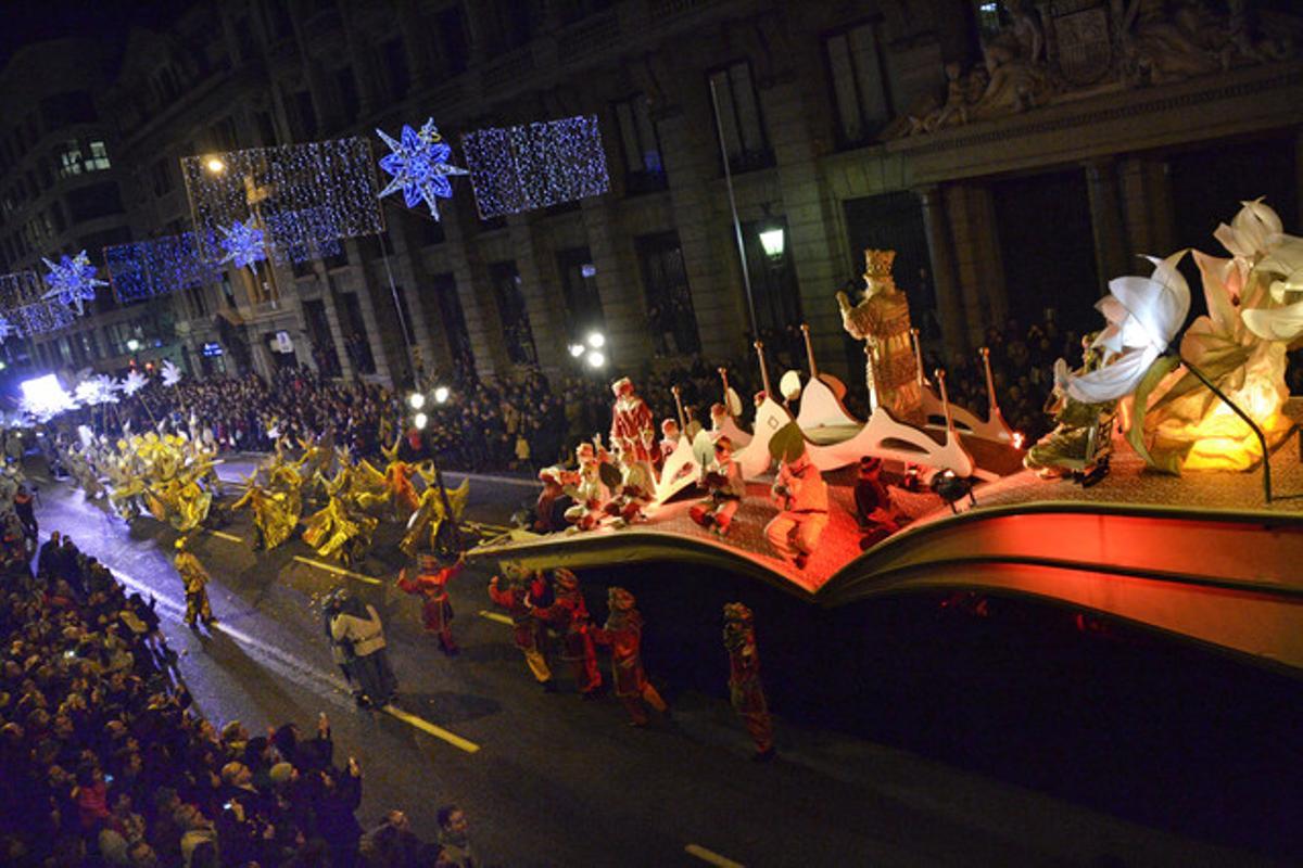 La cavalcada dels Reis d’Orient a Barcelona.