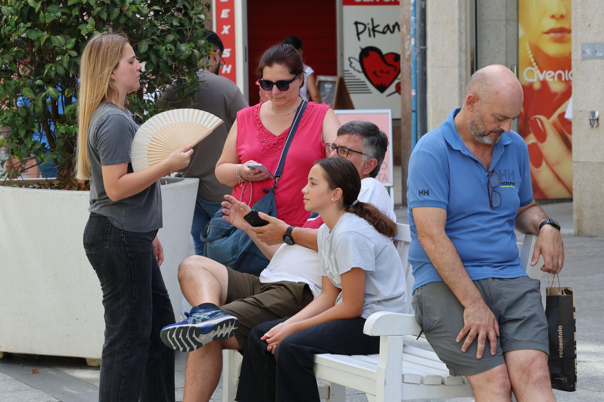 Vigo se derrite con el día más tórrido del verano